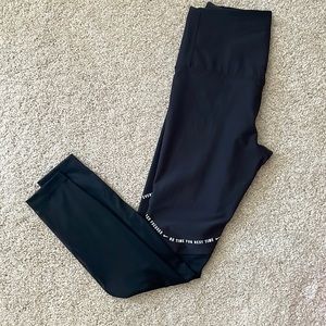 Nike leggings with sheer screen from the knees down